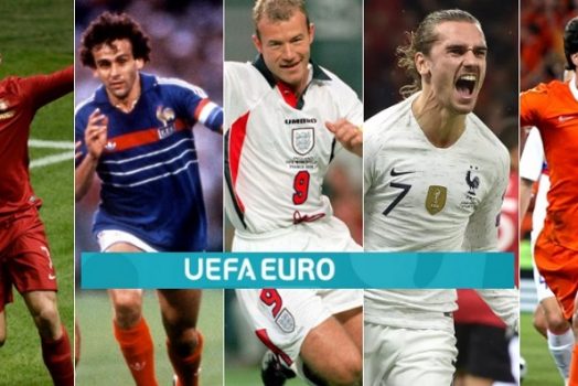 Top các cầu thủ ghi nhiều bàn thắng nhất tại Euro theo năm